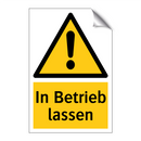 In Betrieb lassen