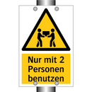 Nur mit 2 Personen benutzen
