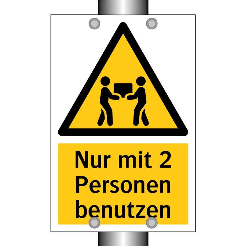 Nur mit 2 Personen benutzen