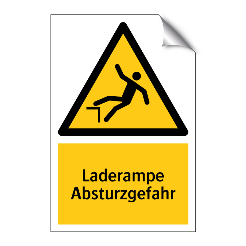 Laderampe Absturzgefahr