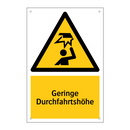 Geringe Durchfahrtshöhe