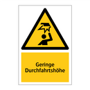 Geringe Durchfahrtshöhe