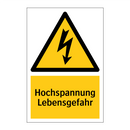 Hochspannung Lebensgefahr