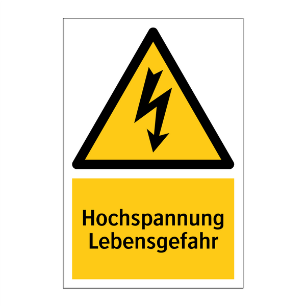 Hochspannung Lebensgefahr