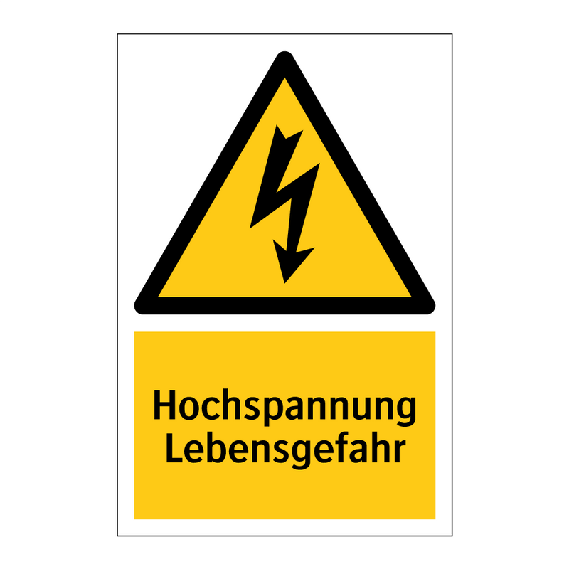Hochspannung Lebensgefahr