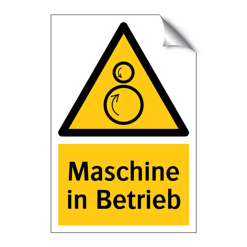 Maschine in Betrieb