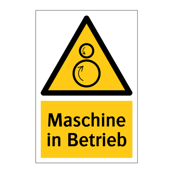 Maschine in Betrieb