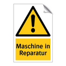 Maschine in Reparatur