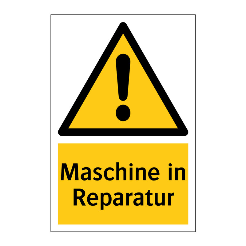 Maschine in Reparatur