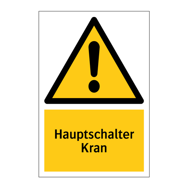 Hauptschalter Kran