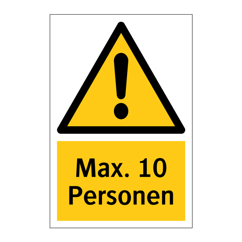 Max. 10 Personen