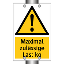 Maximal zulässige Last kg