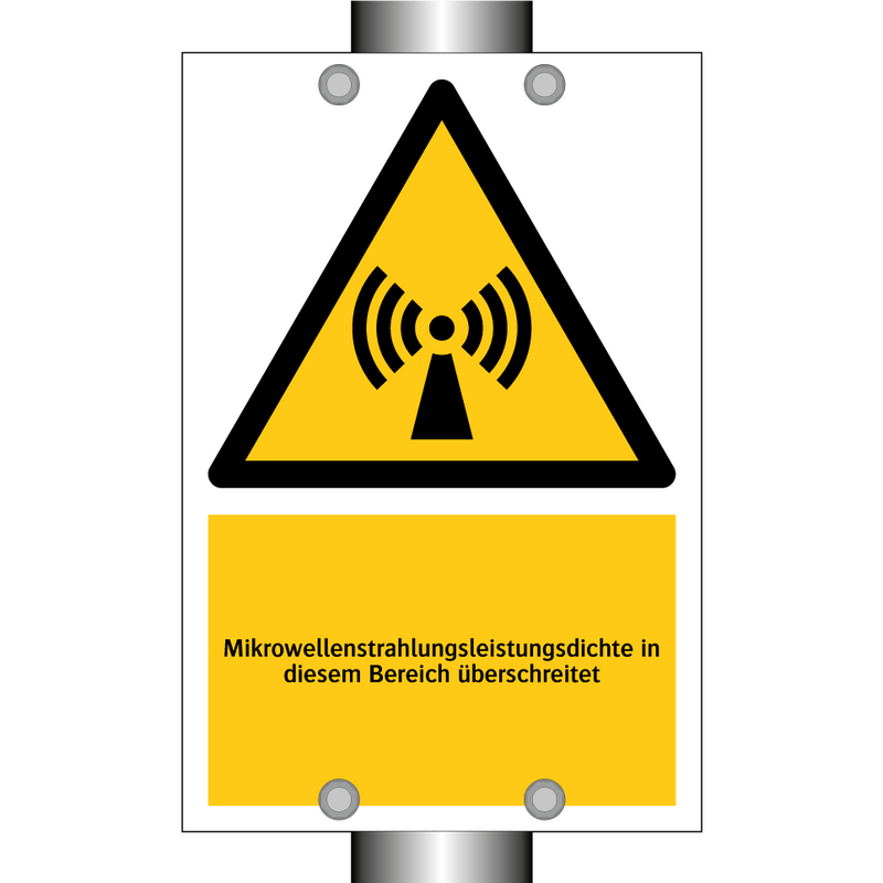 Mikrowellenstrahlungsleistungsdichte in diesem Bereich überschreitet
