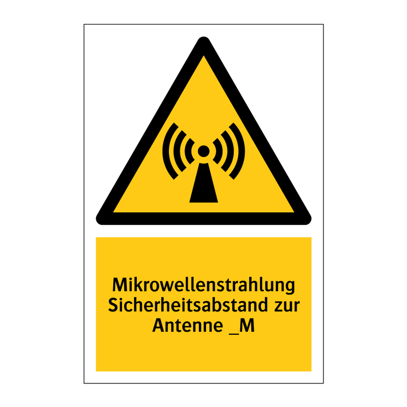 Mikrowellenstrahlung Sicherheitsabstand zur Antenne _M