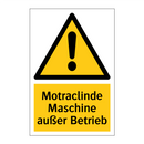 Motraclinde Maschine außer Betrieb