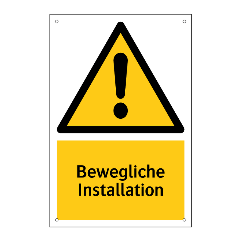Bewegliche Installation