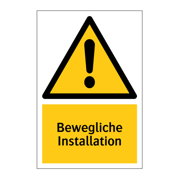 Bewegliche Installation