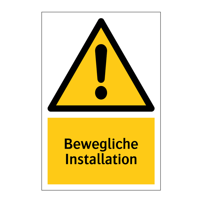 Bewegliche Installation