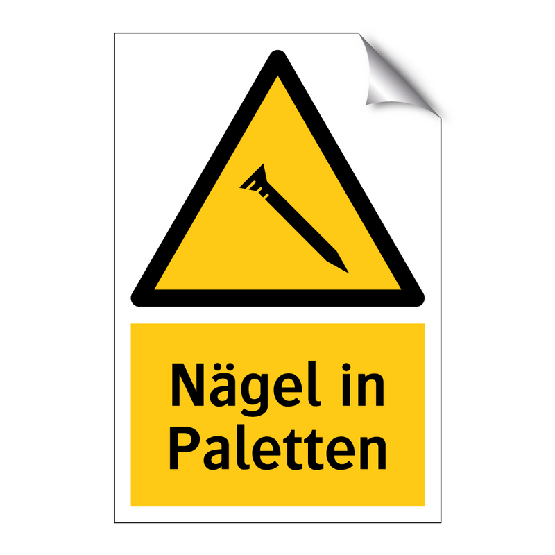 Nägel in Paletten