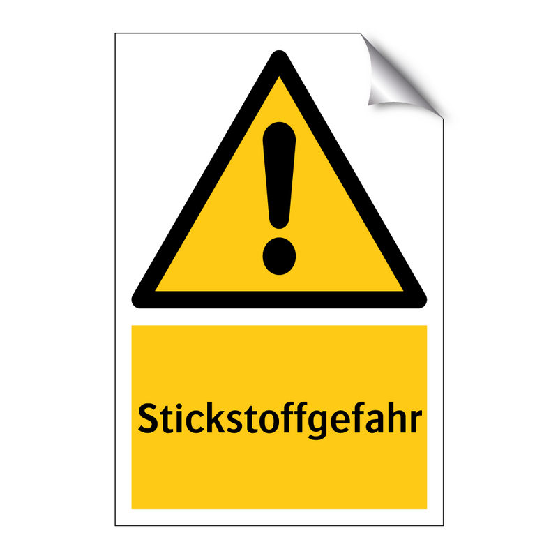 Stickstoffgefahr