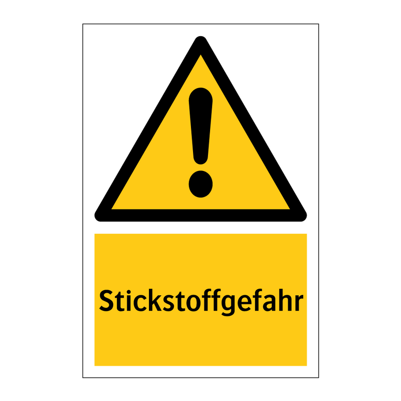 Stickstoffgefahr