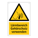 Lärmbereich Gehörschutz verwenden