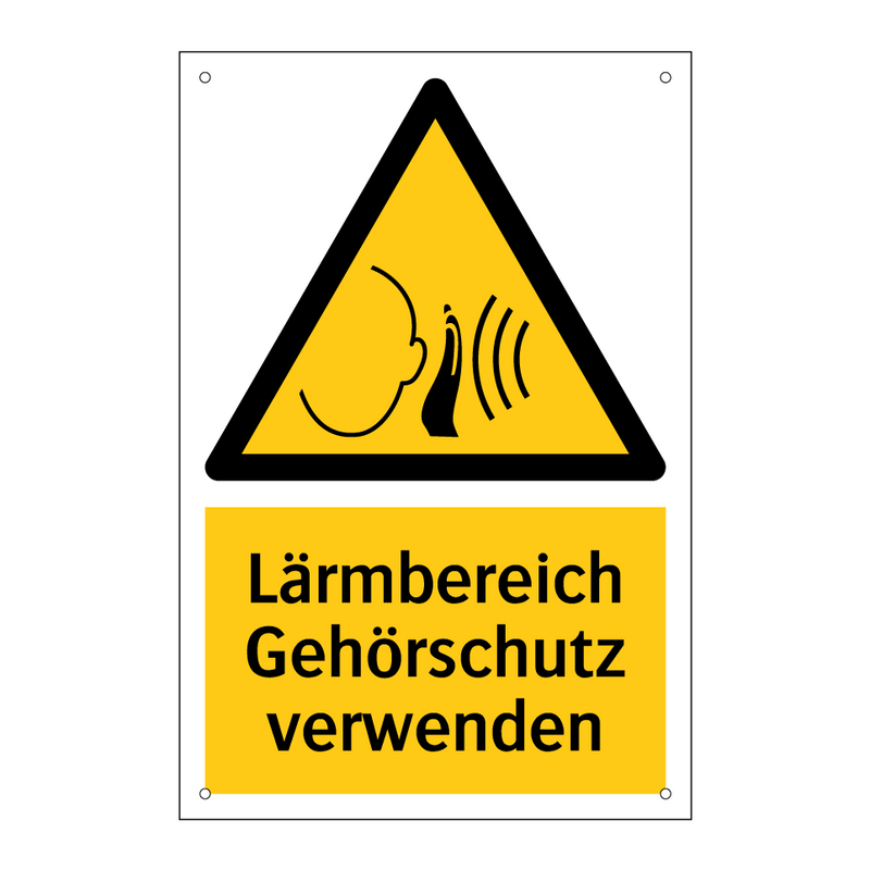 Lärmbereich Gehörschutz verwenden