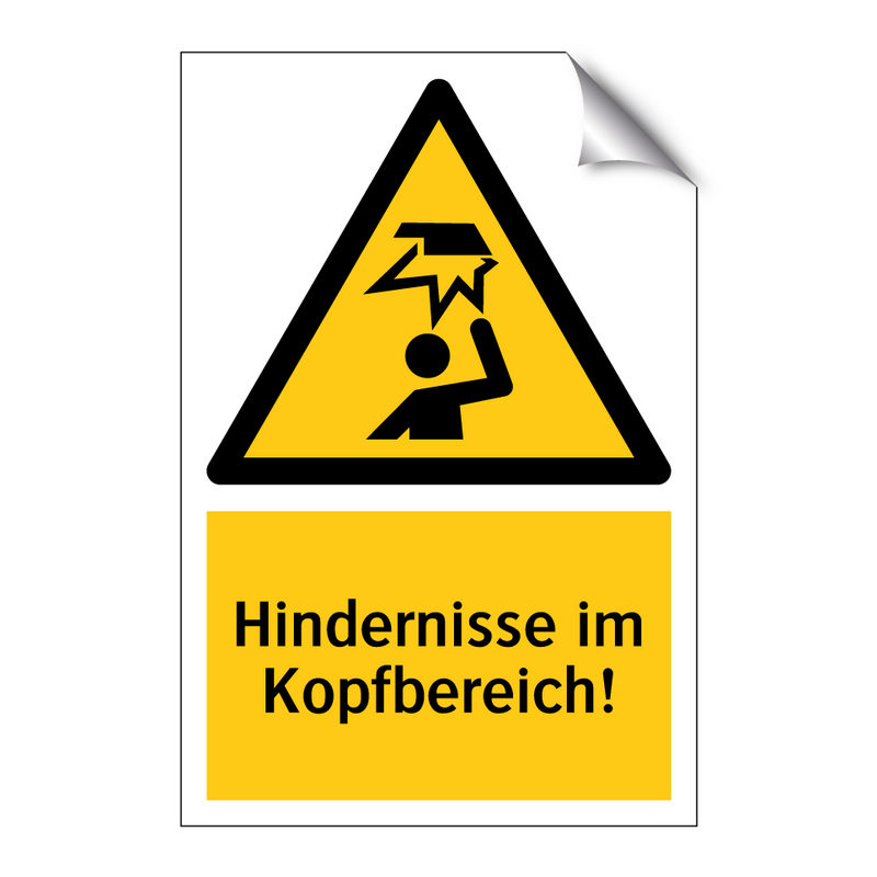 Hindernisse im Kopfbereich!