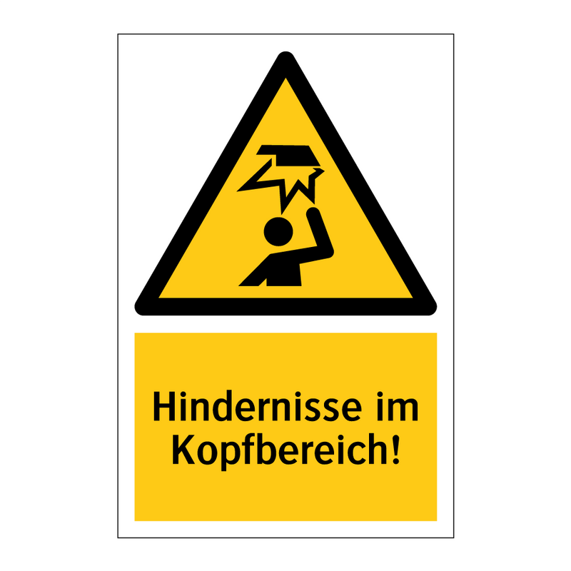 Hindernisse im Kopfbereich!