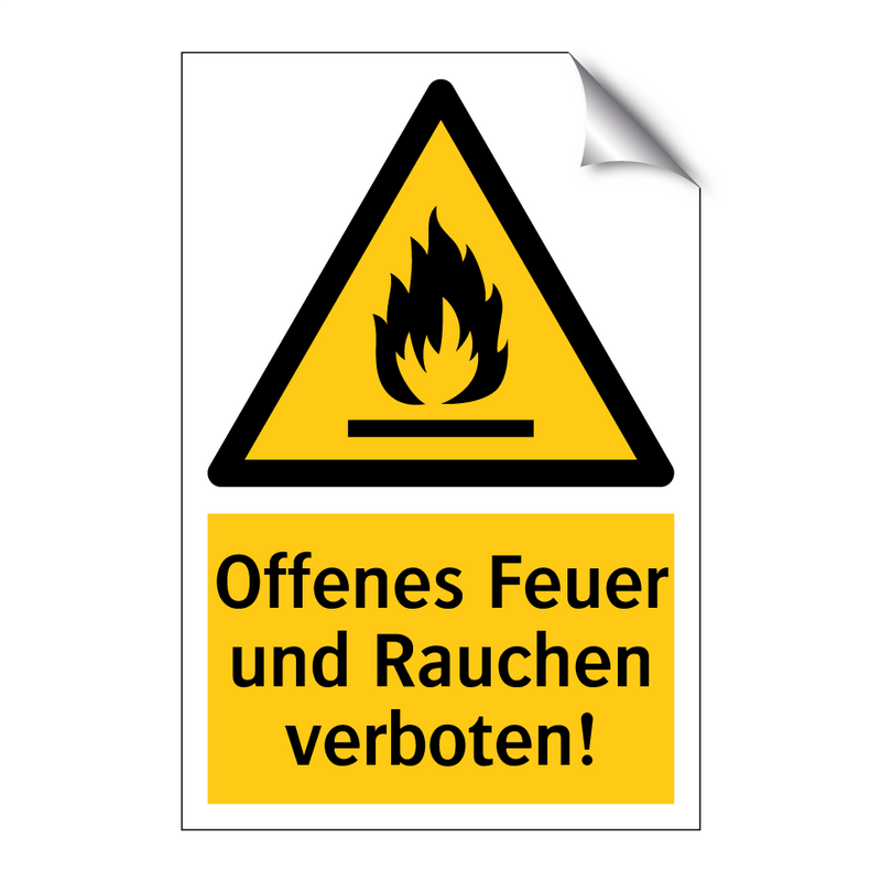 Offenes Feuer und Rauchen verboten!