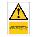 Offener Umgang mit allergenen chemischen Produkten erfolgt in der Oberflächenbehandlungsabteilung