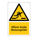 Offene Grube Absturzgefahr
