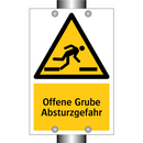 Offene Grube Absturzgefahr