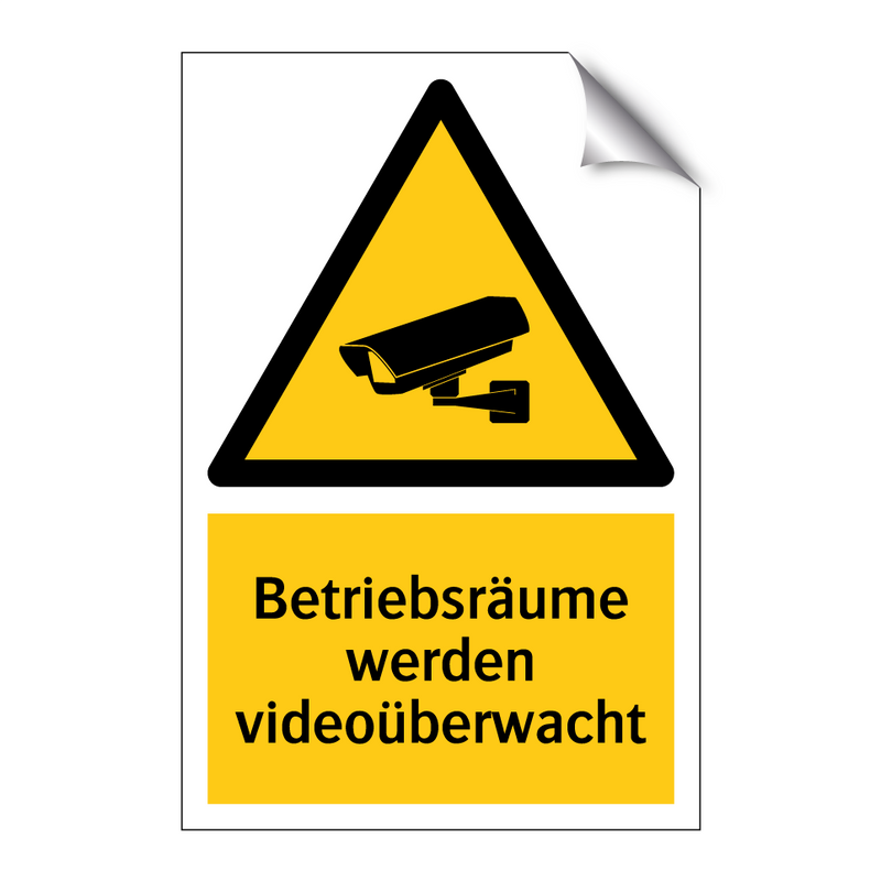 Betriebsräume werden videoüberwacht