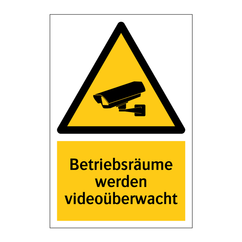 Betriebsräume werden videoüberwacht
