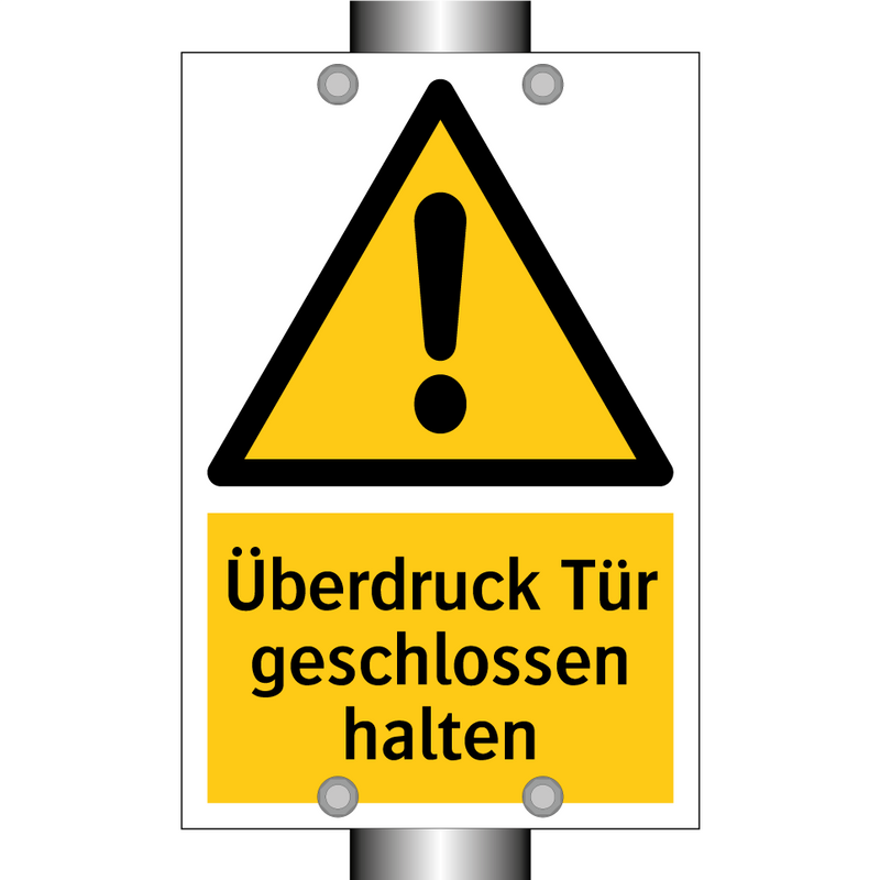 Überdruck Tür geschlossen halten