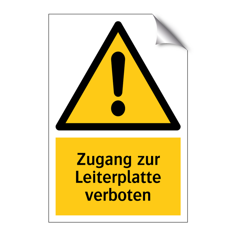 Zugang zur Leiterplatte verboten