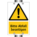 Bitte Abfall beseitigen