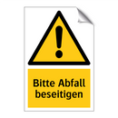 Bitte Abfall beseitigen