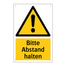 Bitte Abstand halten