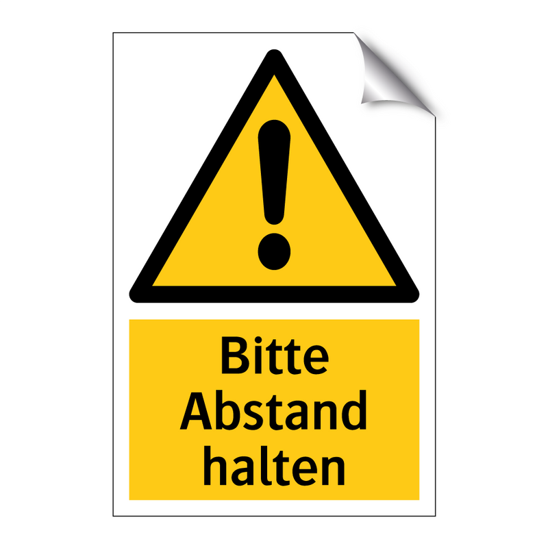 Bitte Abstand halten