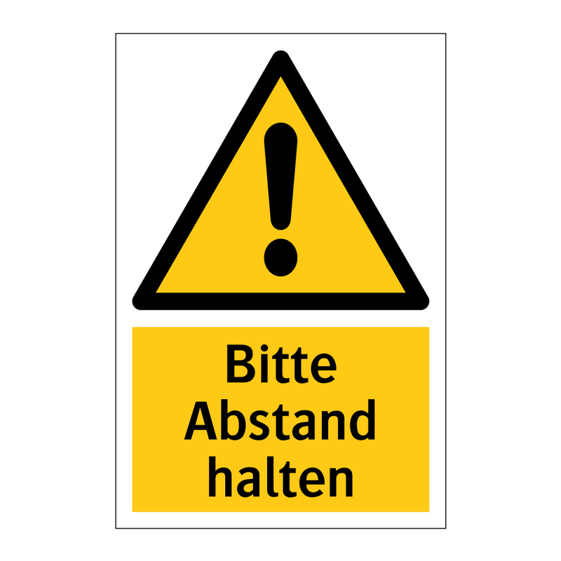 Bitte Abstand halten