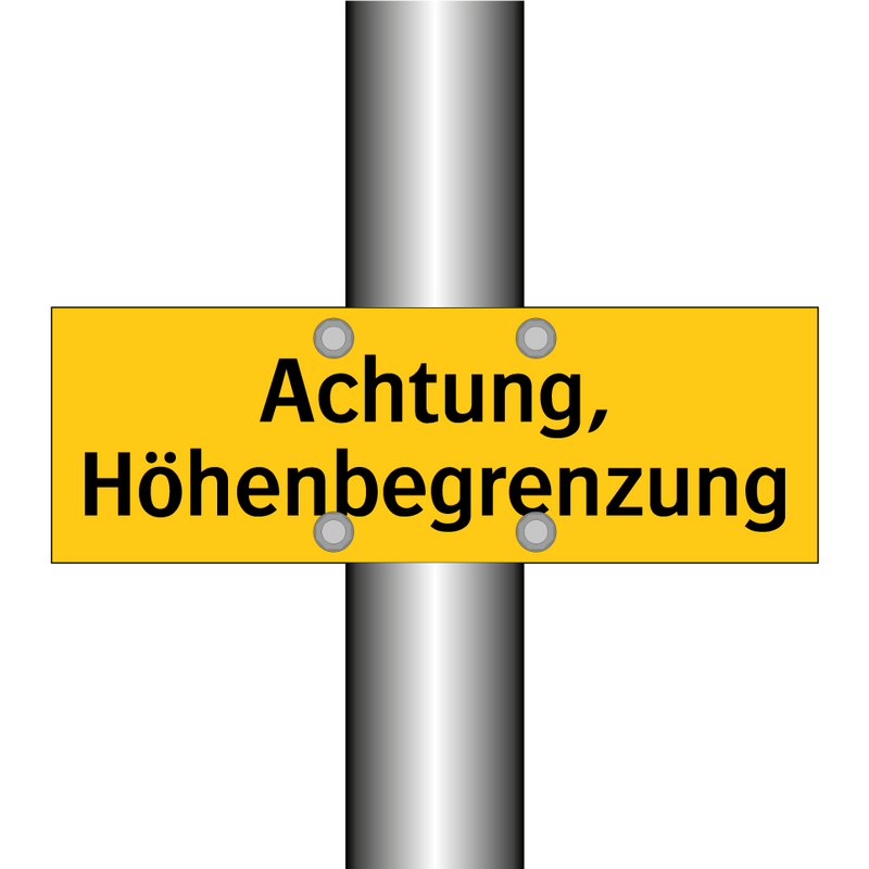 Achtung, Höhenbegrenzung
