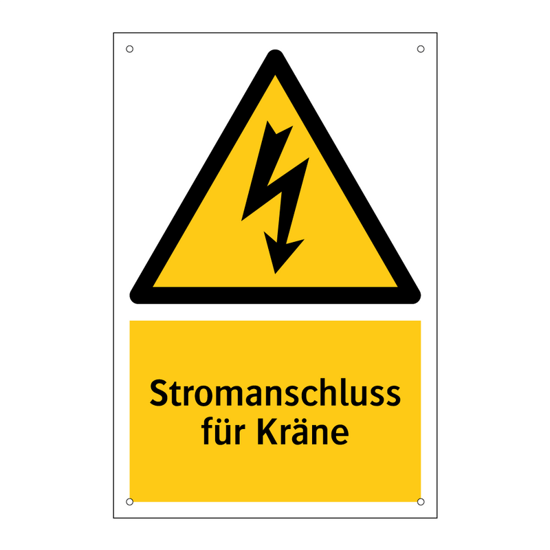 Stromanschluss für Kräne