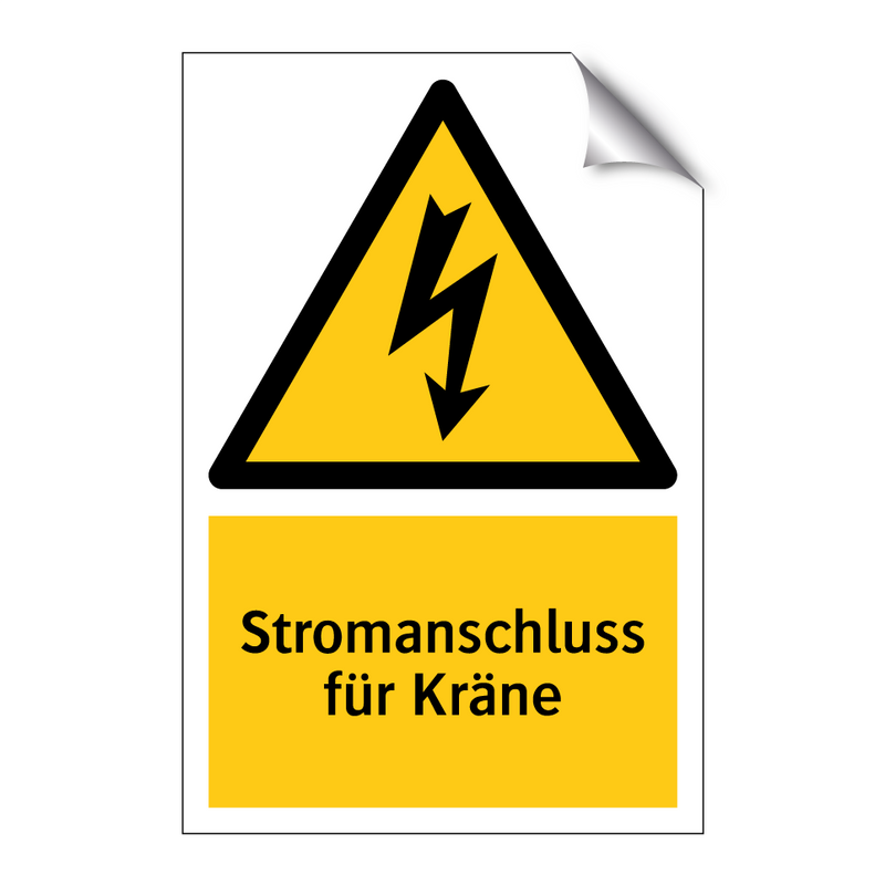 Stromanschluss für Kräne