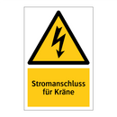 Stromanschluss für Kräne