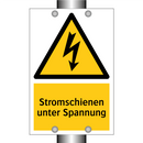 Stromschienen unter Spannung