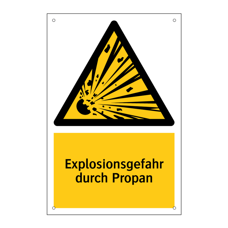 Explosionsgefahr durch Propan