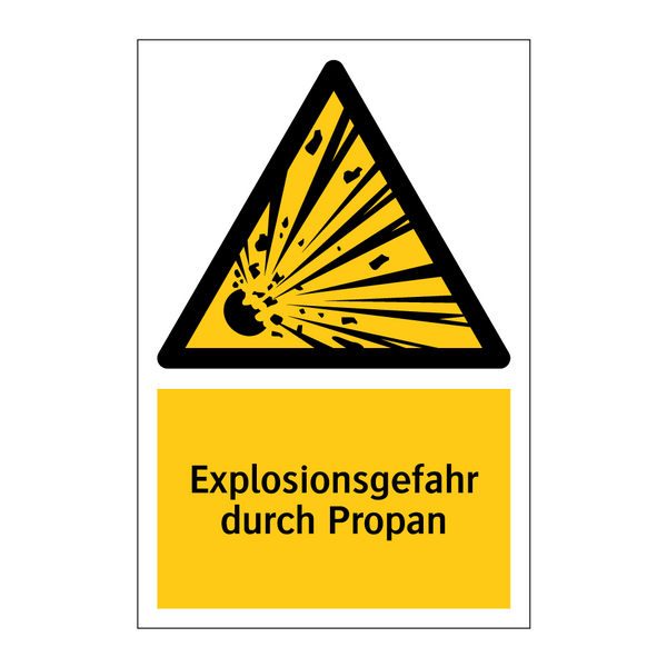 Explosionsgefahr durch Propan