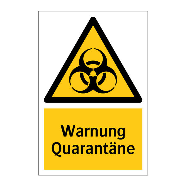 Warnung Quarantäne